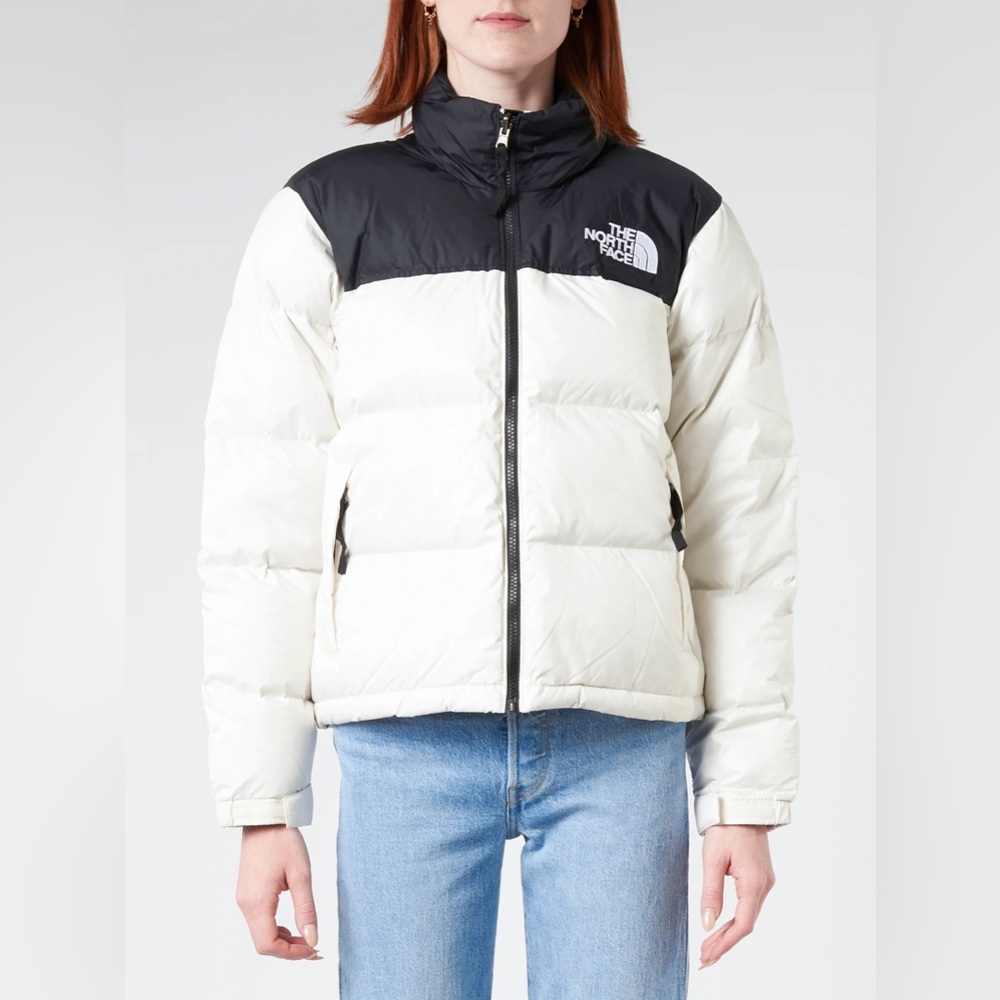 The North Face 1996 Retro Nuptse Jacket Gardenia White/TNF Black Small - Picture 2 of 16